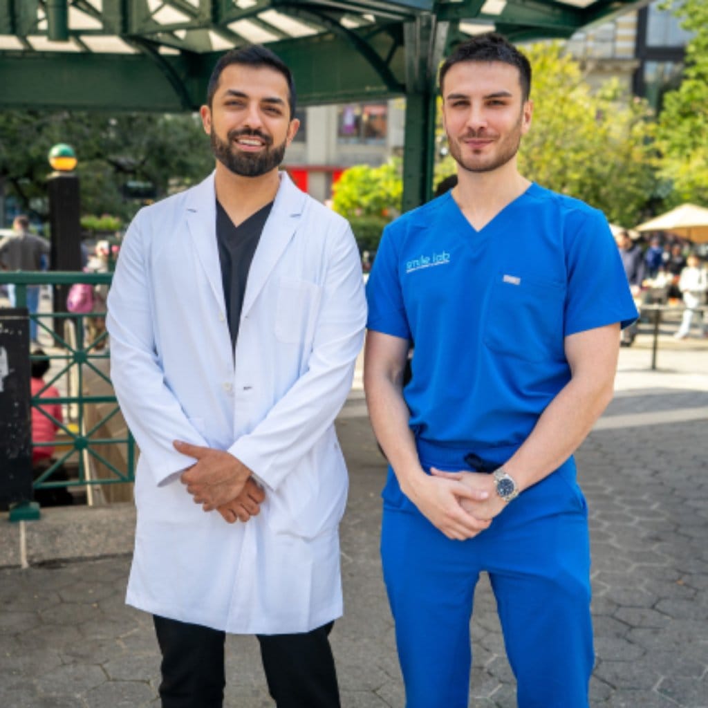 Dr. Ebrahimi and team member posing